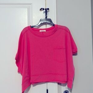 Hot pink crop top from Jolie bought through Palmetto Moon.